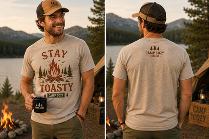 Stay Toasty Campfire Tee Adult