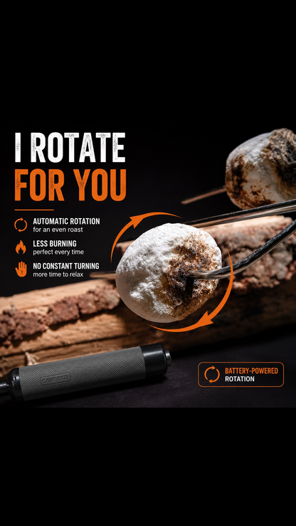HotRod™ Automatic Rotating Campfire Roasting Stick - Blue