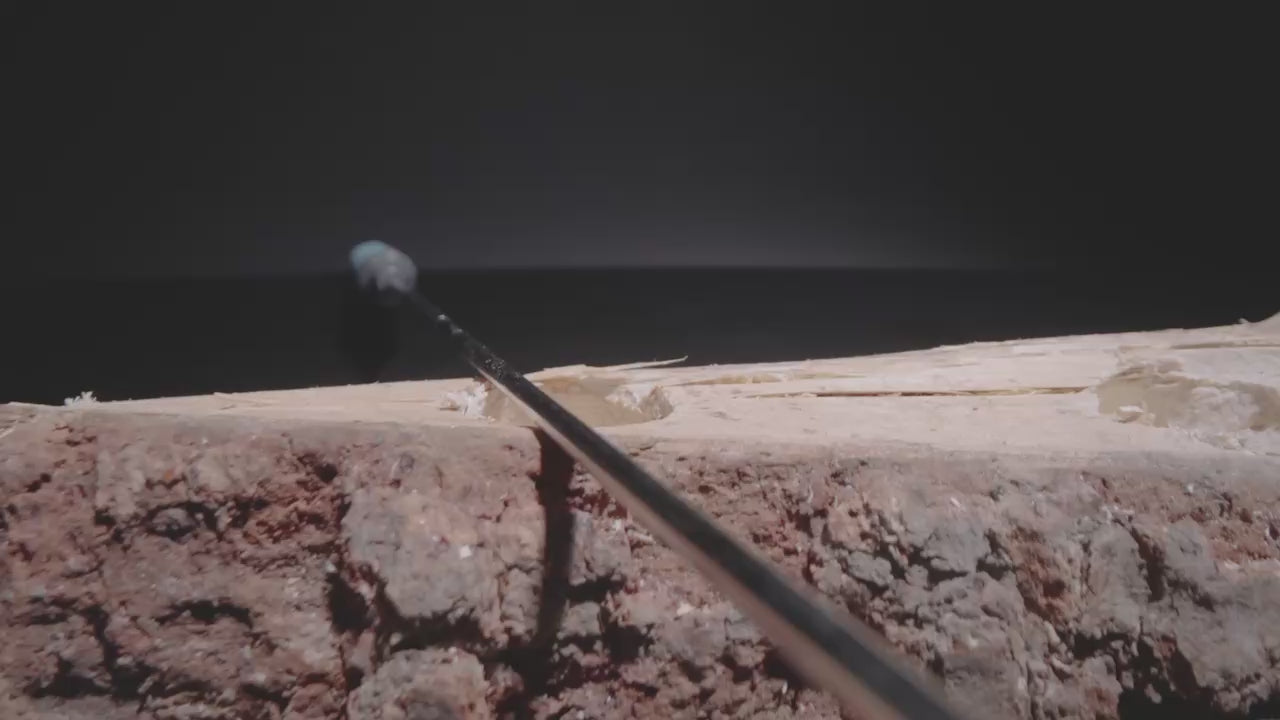 Load video: auto rotating marshmallow roasting stick with perfectly golden marshmallows for smores