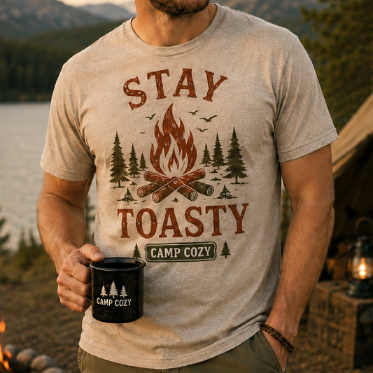 Stay Toasty Campfire Tee Adult